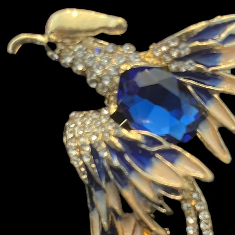 GOLDTONE‎ PHOENIX BROOCH OR NECKLACE